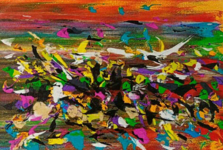 Title : Summer rhyme series B <br>
Medium : Silkscreen monoprint<br>
Size : 48x36cm <br>Year : 2023 <br>Price : RM2000