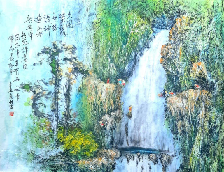 Title : 久在樊籠里（无框）<br>Medium : Chinese Ink<br>
Size : 69x90cm <br>Year : 2023 <br>Price : RM 50000